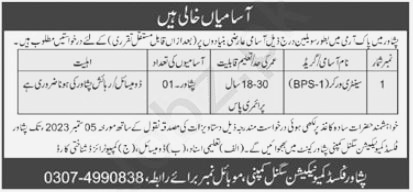 Post Open at Fixed Communication Signal Company Peshawar