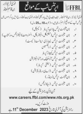 Plant Operator Apprenticeship in Karachi 2023