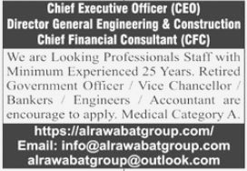 Chief Executive Officer required at Air Awabat Group Rawalpindi 2023