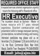 Private Organization is hiring for Hr Executive and Office Staff at Rawalpindi 2023