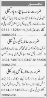 Private Companies are Hiring for Various Office Staff and Security Staff in Islamabad 2023