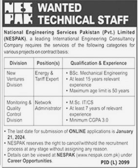 NESPAK Management Jobs 2024