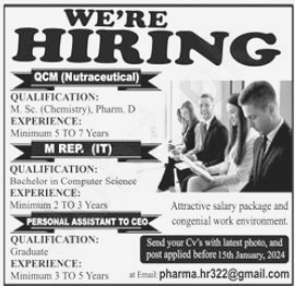 Personal Assistant Jobs 2024 Lahore