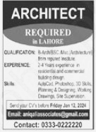 Architect Jobs 2024 Lahore